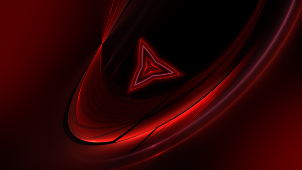 Red Triangle Abstract 4k Wallpaper