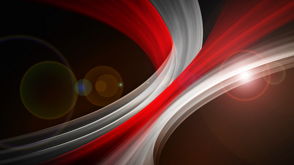 Red White Abstract Swirl Wallpaper