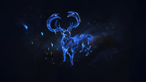 Reindeer Cervo Cosmic Wallpaper