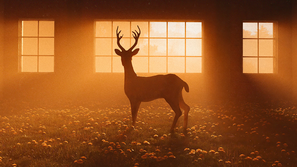 Reindeer Cinematic 5k Wallpaper