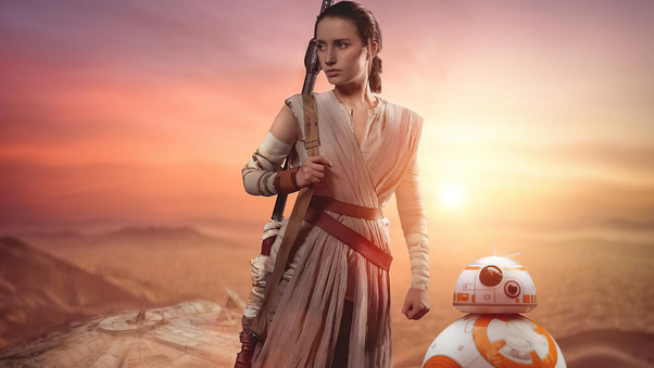 Rey And Bb8 Cosplay 4k Wallpaper