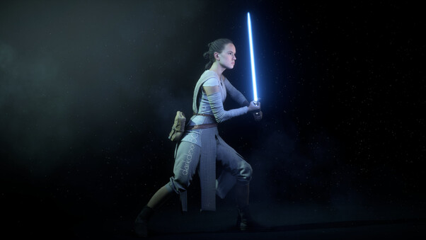 Rey In Star Wars Battlefront II Wallpaper