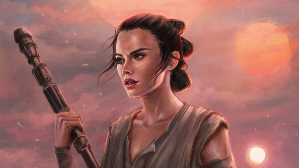 Rey In Star Wars Wallpaper