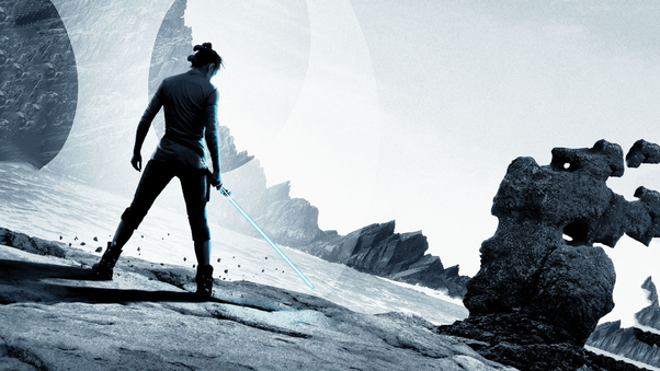 Rey Star Wars The Last Jedi IMAX Poster Wallpaper