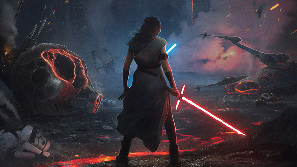 Rey Star Wars The Rise Of Skywalker 2019 New Wallpaper