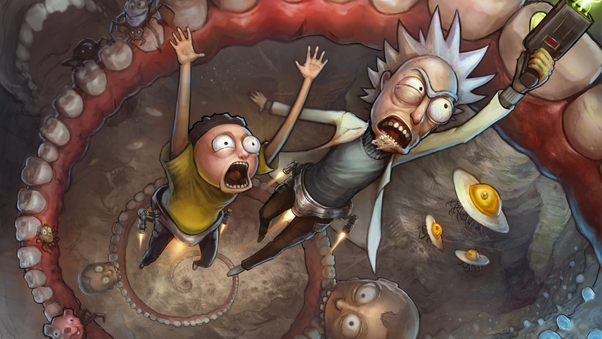 Rick And Morty Escape 5k Wallpaper