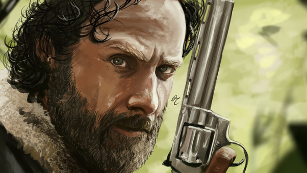 Rick Walking Dead 5k Artwork Wallpaper