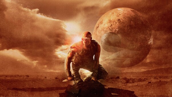 Riddick Vin Diesel 12k Wallpaper