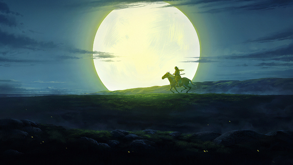 Rider In The Night Wallpaper