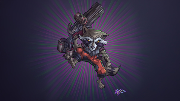 Rocket Raccoon Cinematic Wallpaper