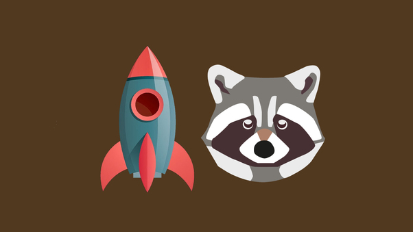 Rocket Raccoon Funny Artwork Wallpaper
