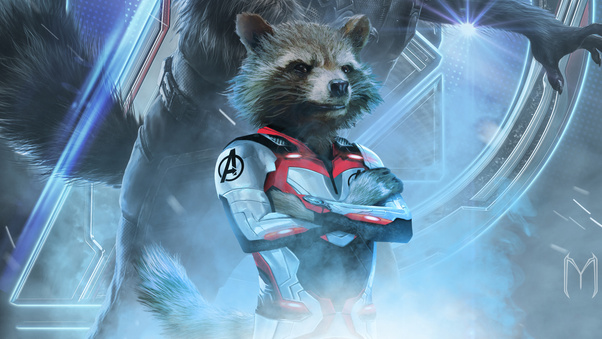 Rocket Raccoon In Avengers Endgame 2019 Wallpaper