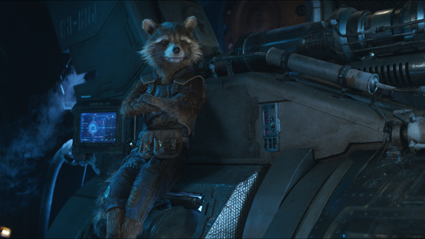 Rocket Raccoon In Avengers Infinity War Wallpaper