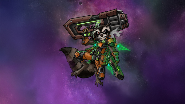 Rocket Raccoon The Sharpshooting Guardian Wallpaper