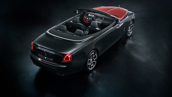 Rolls Royce Black Badge Dawn Rear Wallpaper