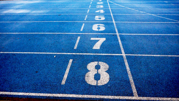 Running Track Numbers Wallpaper
