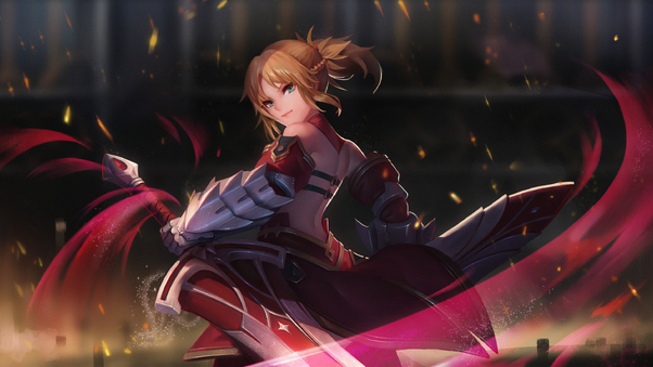 Saber Of Red Fate Grand Order Wallpaper