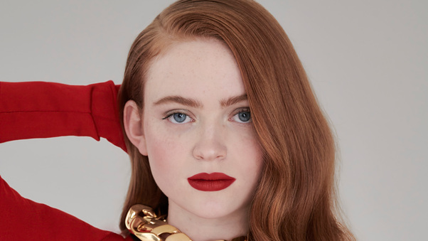 Sadie Sink Givenchy Beauty Campaign 5k Wallpaper