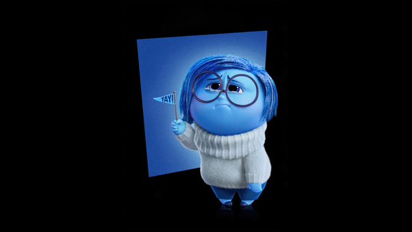 Sadness In Inside Out 2 Movie 2024 8k Wallpaper