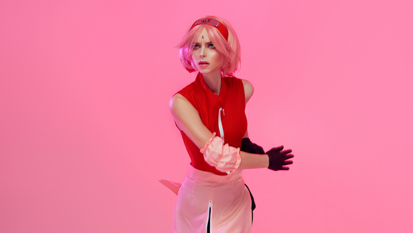 Sakura Haruno Cosplay Wallpaper