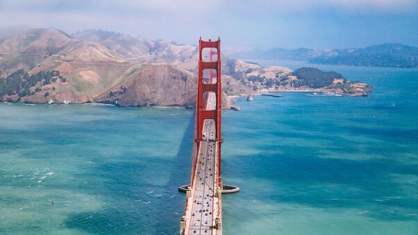 San Francisco Bridge Aerial View 5k Wallpaper
