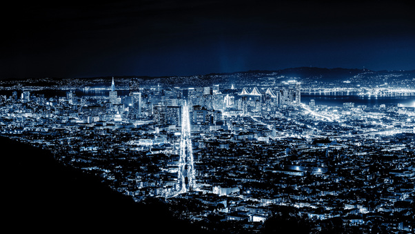 San Francisco Night 8k Wallpaper