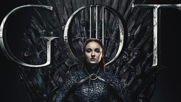 Sansa Stark Game Of Thrones Season 8 Poster Wallpaper