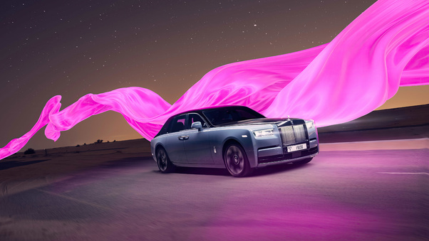 Satin Of Light Rolls Royce Phantom Viii Wallpaper