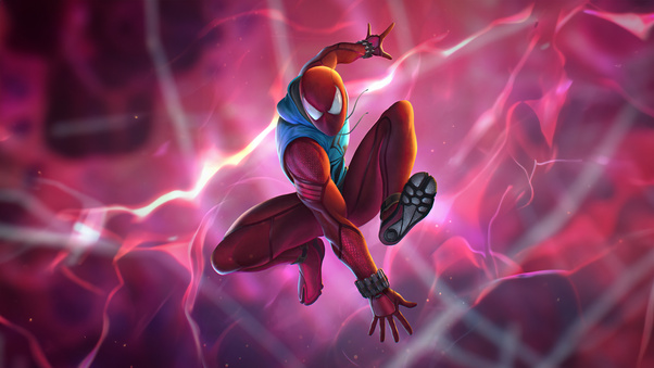 Scarlet Spider Manic Wallpaper