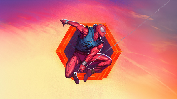 Scarlet Spiderman 5k Wallpaper