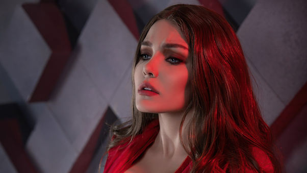 Scarlet Witch Cosplay 4k Wallpaper