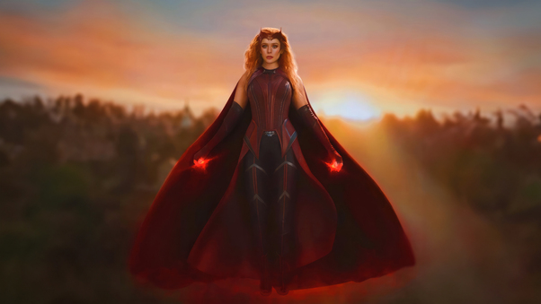 Scarlet Witch Enigmatic Power Wallpaper