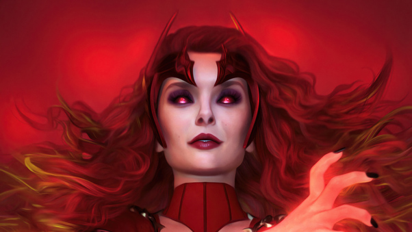 Scarlet Witch Fan Art 4k Wallpaper