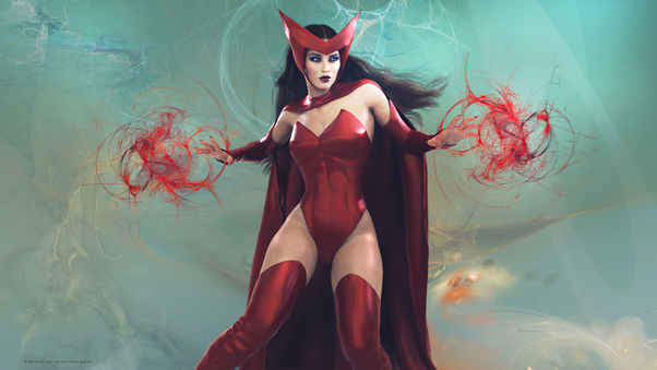 Scarlet Witch Girl 4k Wallpaper