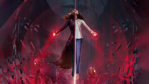 Scarlet Witch Of Mcu Wallpaper