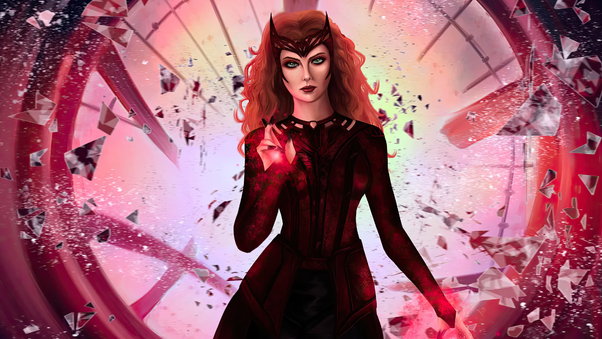 Scarlet Witch Power Resolve Wallpaper