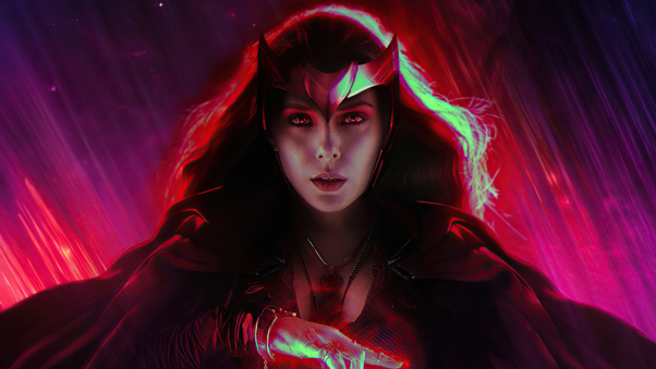 Scarlet Witch Wandavision 2020 4k Wallpaper