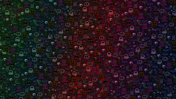 Scary Ghosts Abstract Wallpaper