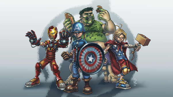 School Yard Avengers Wallpaper