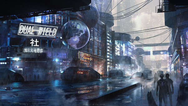 Scifi City Futuristic Wallpaper