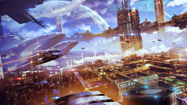Scifi Futuristic City 4k Wallpaper