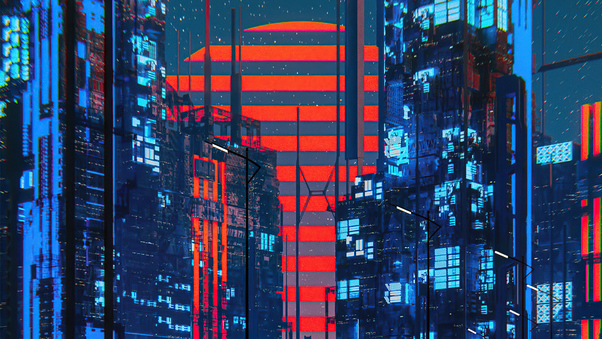 Scifi World Sunset Wallpaper