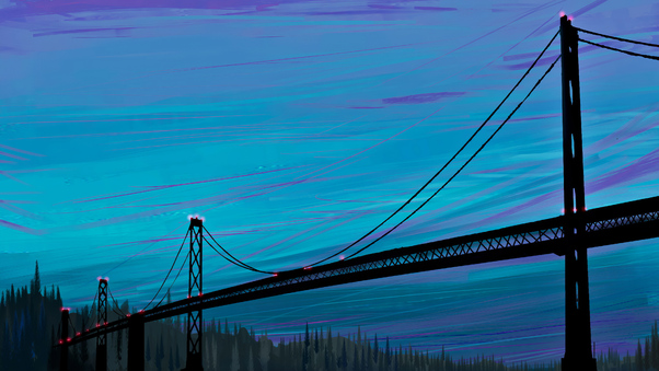 Sea Bridge Digital Art 4k Wallpaper