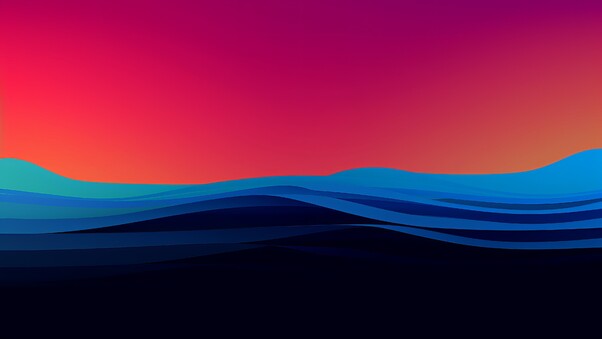 Sea Sunset Abstract 4k Wallpaper