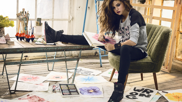 Selena Gomez Adidas 4k 5k Wallpaper