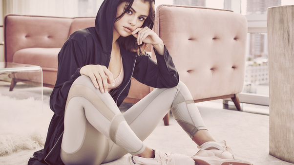 Selena Gomez Puma Campaign 8k Wallpaper