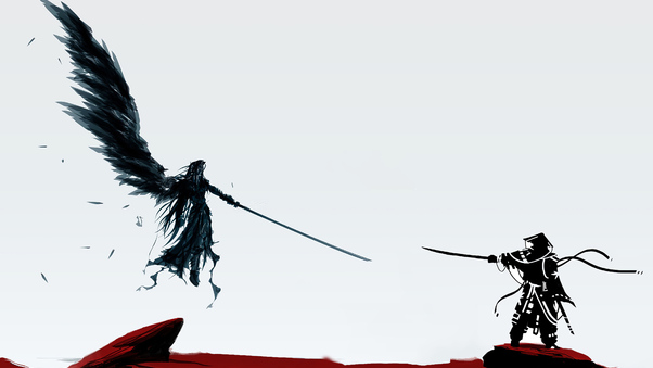 Sephiroth Vs Samurai 4k Wallpaper