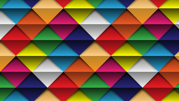 Shapes Triangle Abstract Colorful Wallpaper