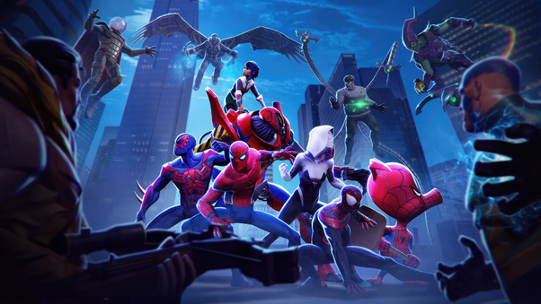 Sinister Six And Web Warriors Earth 517 From Marvel Contest Of Champions Wallpaper