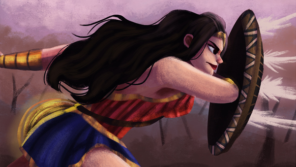 Sketch Art Wonder Woman Wallpaper